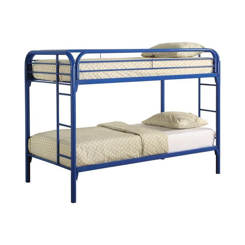 Morgan  Twin over Twin Blue Bunk Bed